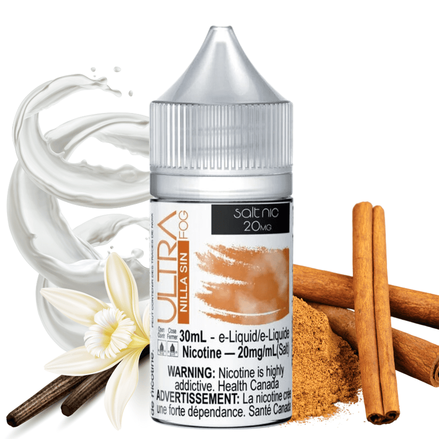 Nilla Sin Salt by Ultra E-Liquid 10mg / 30mL Vapexcape Vape and Bong Shop Regina Saskatchewan