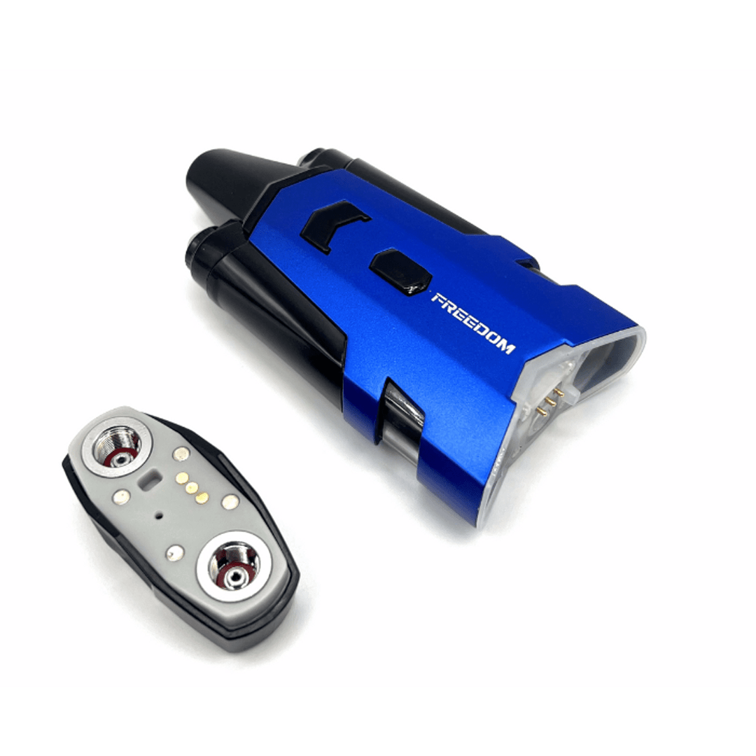 Nova Freedom Dual Cart Vaporizer Blue Vapexcape Vape and Bong Shop Regina Saskatchewan