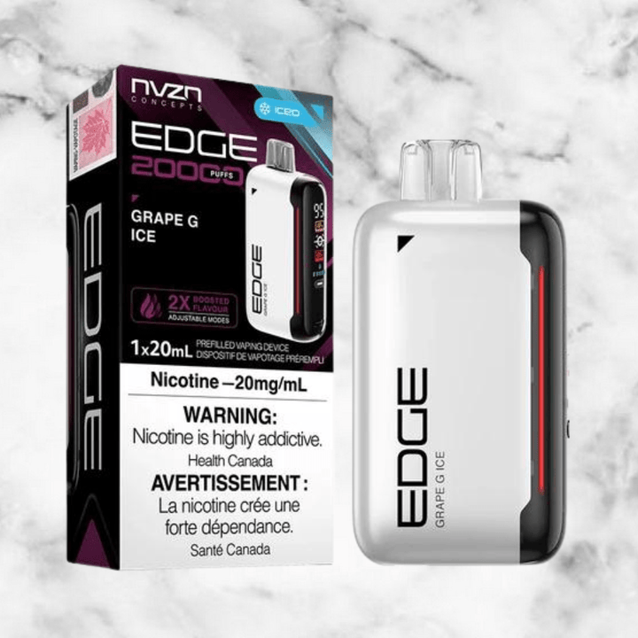 NVZN Edge 20K Disposable Vape-Grape Ice 20000 Puffs / 20mg Vapexcape Vape and Bong Shop Regina Saskatchewan