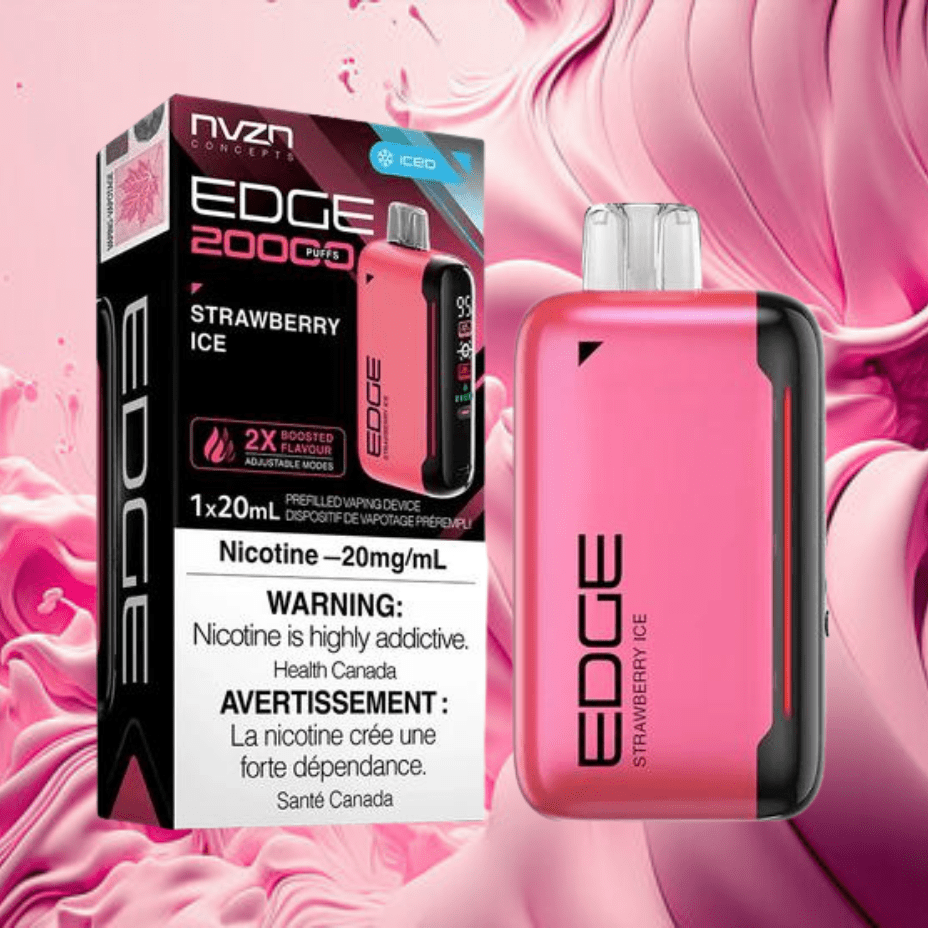 NVZN Edge 20K Disposable Vape-Strawberry Ice 20000 Puffs / 20mg Vapexcape Vape and Bong Shop Regina Saskatchewan