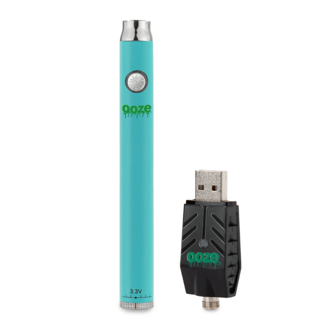 OOZE Slim Twist 510 Adjustable Battery 320mAh / Aqua Teal Vapexcape Vape and Bong Shop Regina Saskatchewan