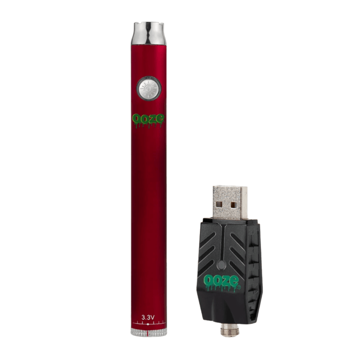 OOZE Slim Twist 510 Adjustable Battery 320mAh / Ruby Red Vapexcape Vape and Bong Shop Regina Saskatchewan