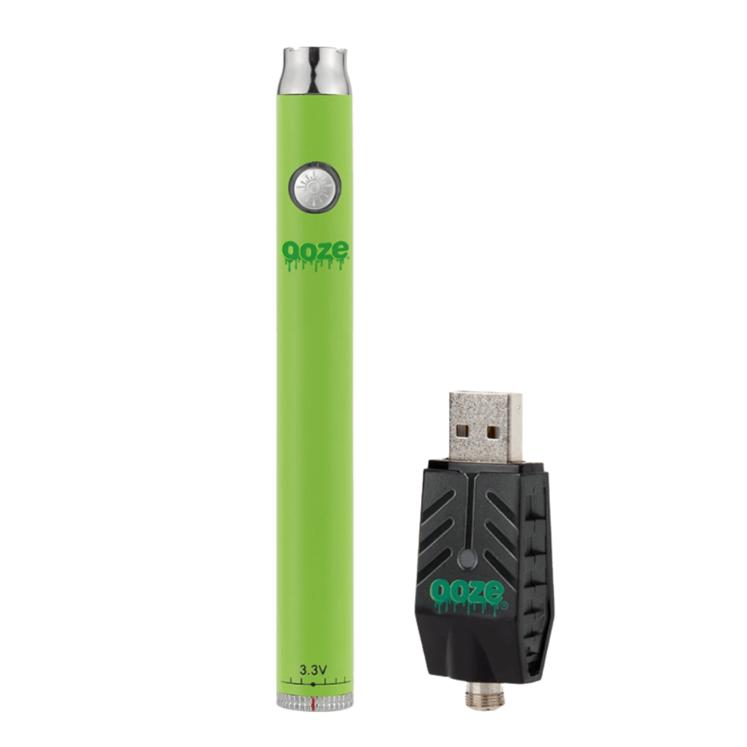 OOZE Slim Twist 510 Adjustable Battery 320mAh / Slime Green Vapexcape Vape and Bong Shop Regina Saskatchewan