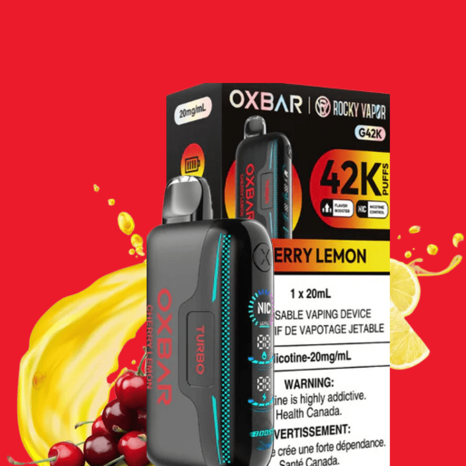 Oxbar G42k Disposable Vape-Cherry Lemon Vapexcape Vape and Bong Shop Regina Saskatchewan