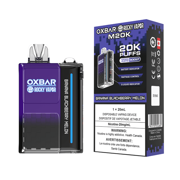 OXBAR M20K Disposable Vape - Banana Berry Melon 20mg / 20000 Puffs Vapexcape Vape and Bong Shop Regina Saskatchewan