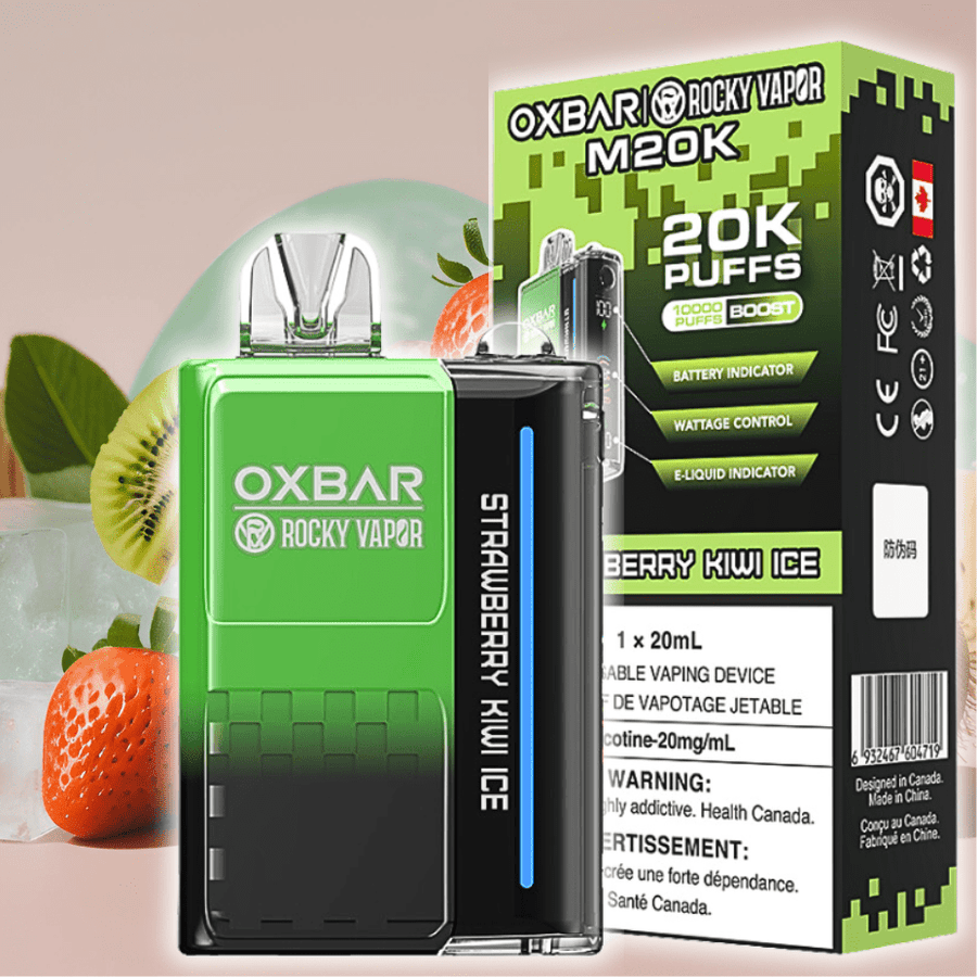 OXBAR M20K Disposable Vape - Strawberry Kiwi Ice 20000 Vapexcape Vape and Bong Shop Regina Saskatchewan