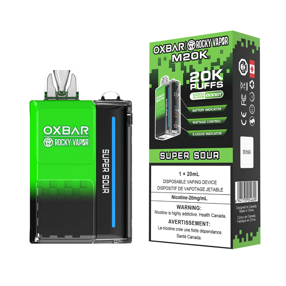 OXBAR M20K Disposable Vape - Super Sour 20mg / 20000 Puffs Vapexcape Vape and Bong Shop Regina Saskatchewan