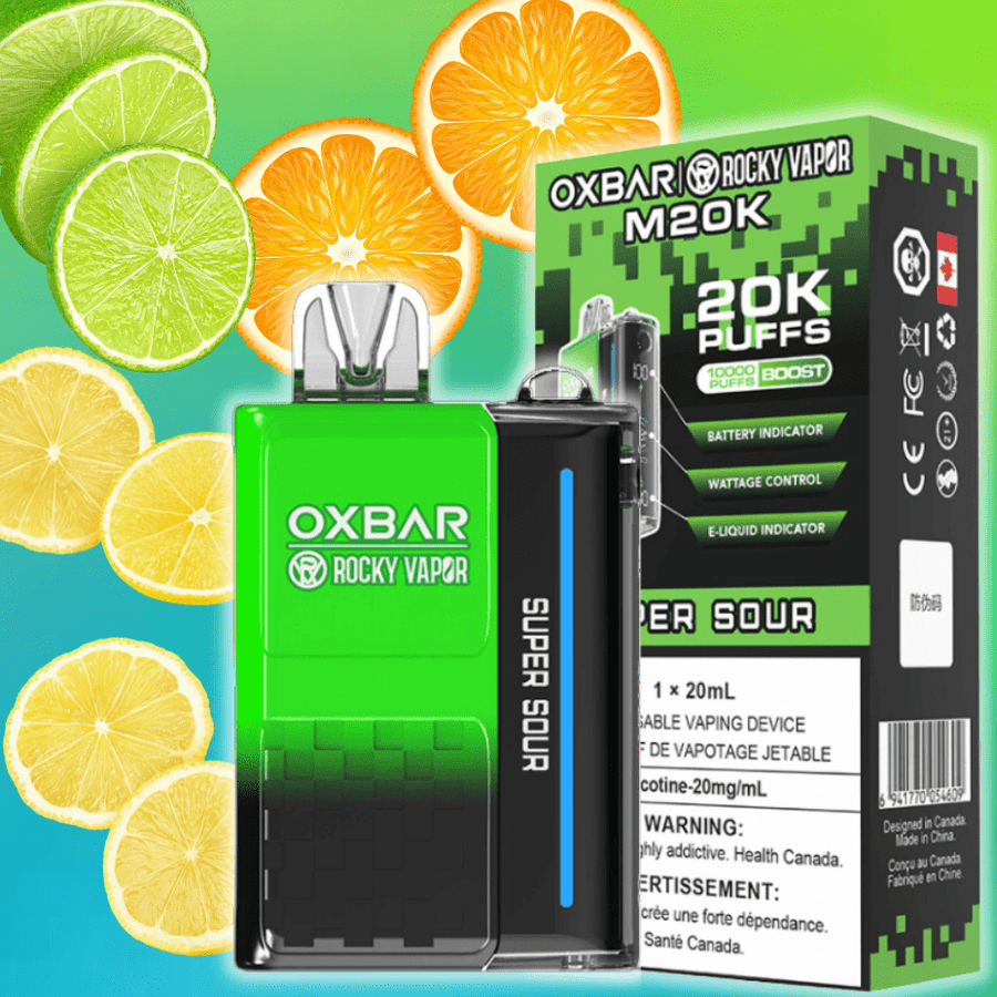 OXBAR M20K Disposable Vape - Super Sour 20mg / 20000 Puffs Vapexcape Vape and Bong Shop Regina Saskatchewan