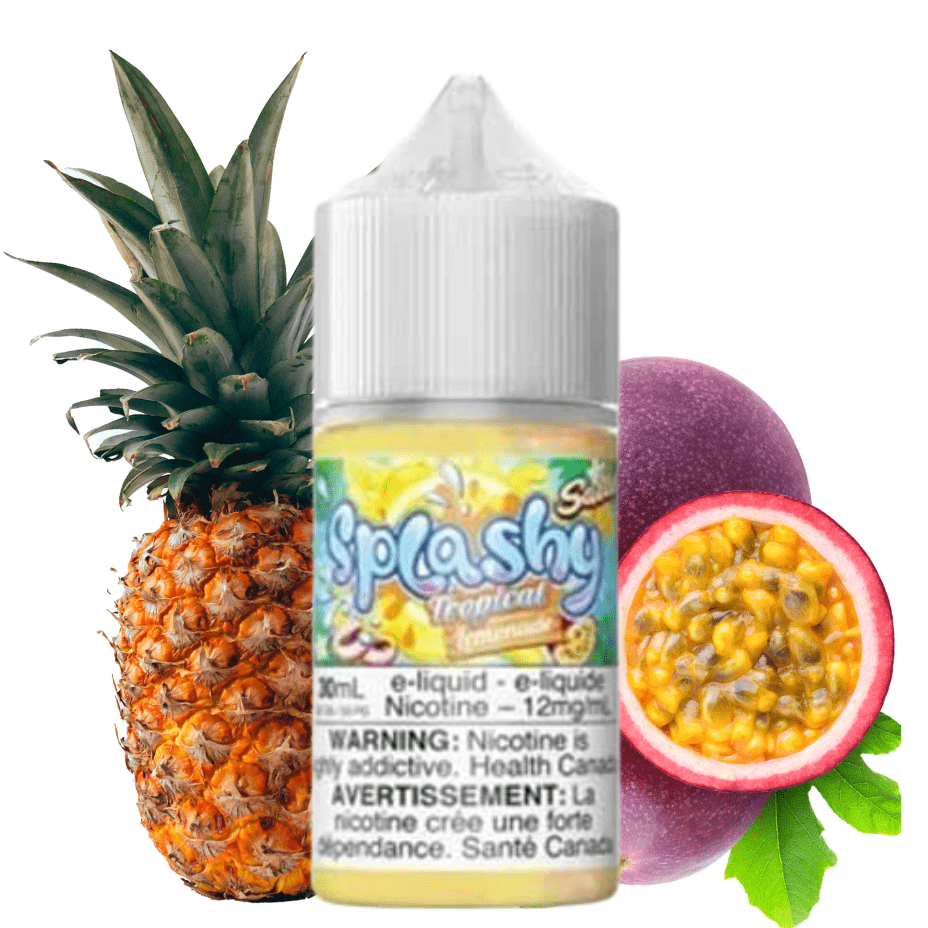 Passion Fruit Pineapple Salts by Splashy E-Liquid 30mL / 12mg Vapexcape Vape and Bong Shop Regina Saskatchewan