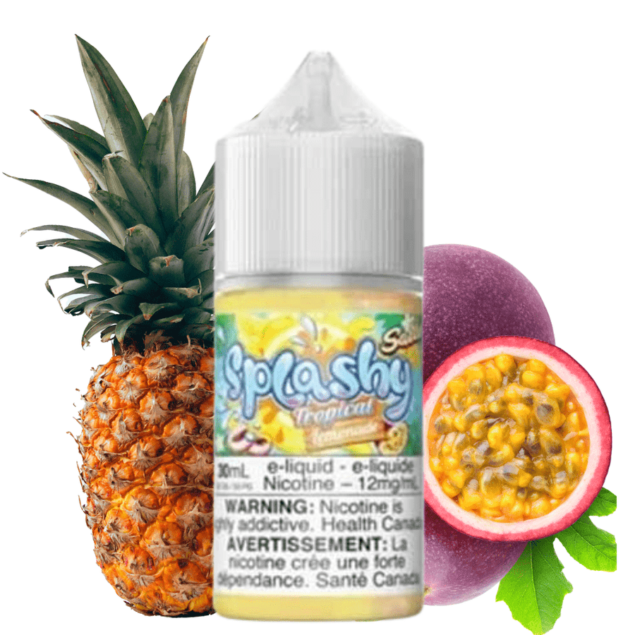 Passion Fruit Pineapple Salts by Splashy E-Liquid 30mL / 12mg Vapexcape Vape and Bong Shop Regina Saskatchewan