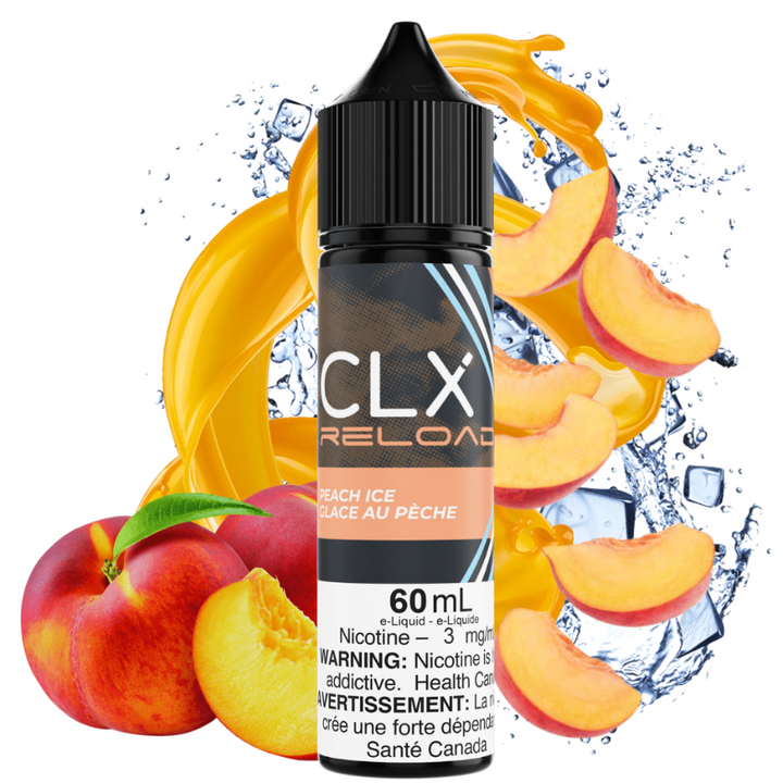 Peach Ice by CLX E-Liquid Vapexcape Vape and Bong Shop Regina Saskatchewan