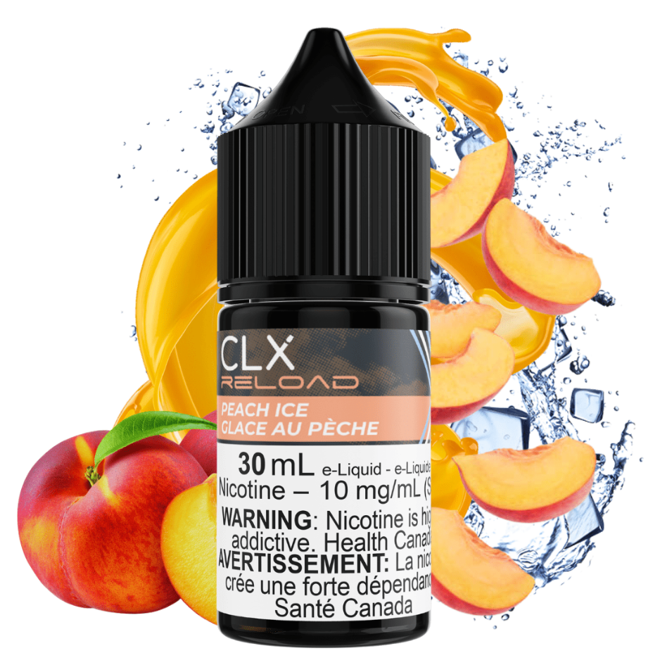 Peach Ice Salt by CLX Reload E-Liquid Vapexcape Vape and Bong Shop Regina Saskatchewan