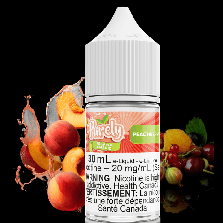 Peachberry Ice Salt Nic by Purely E-Liquid 30ml / 12mg Vapexcape Vape and Bong Shop Regina Saskatchewan