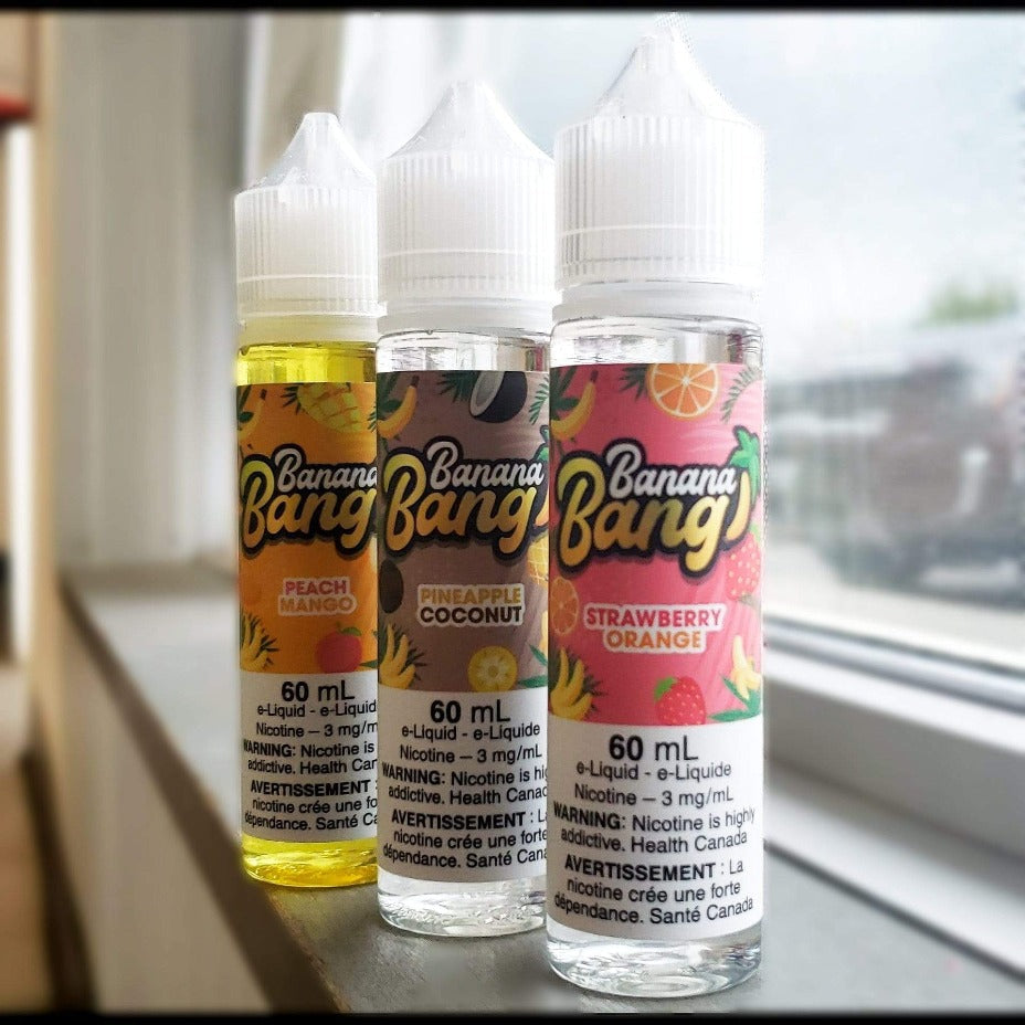 Pineapple Coconut by Banana Bang E-Liquid Vapexcape Vape and Bong Shop Regina Saskatchewan