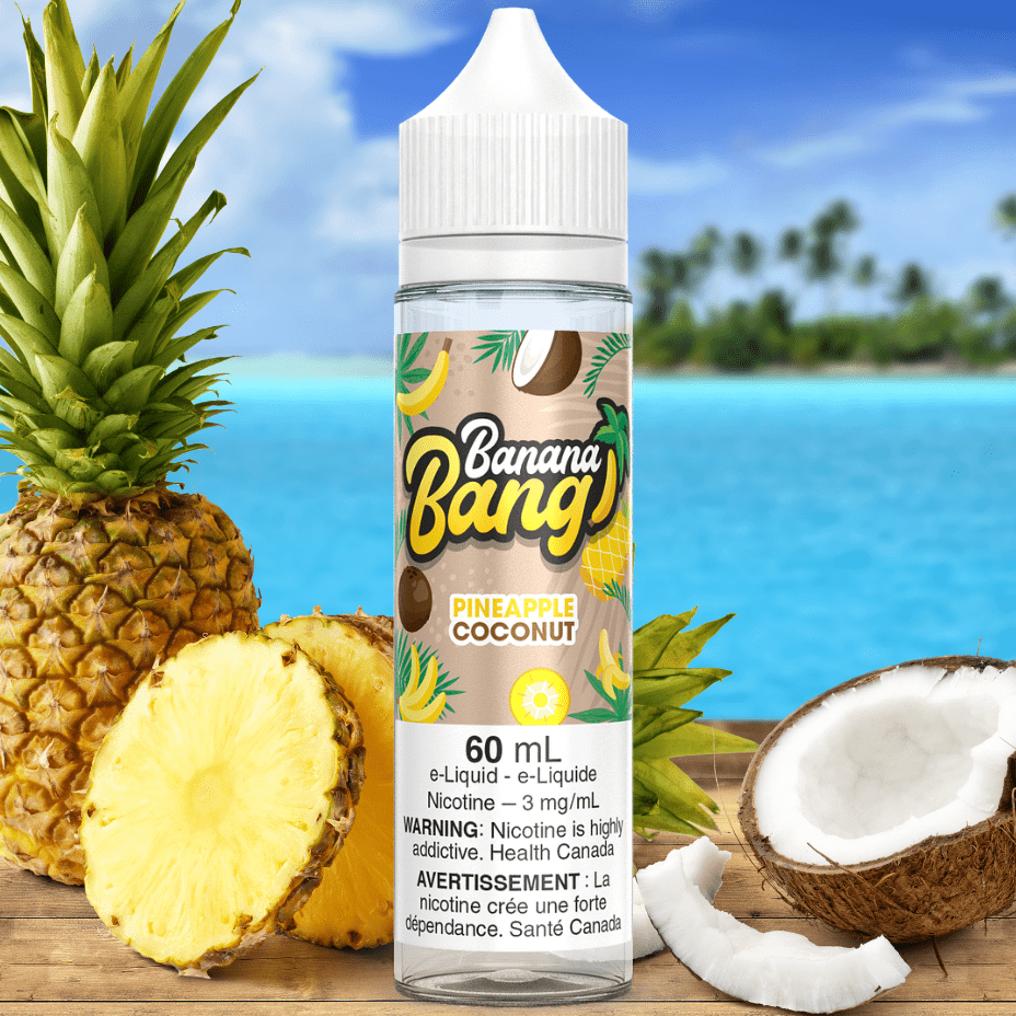 Pineapple Coconut by Banana Bang E-Liquid Vapexcape Vape and Bong Shop Regina Saskatchewan