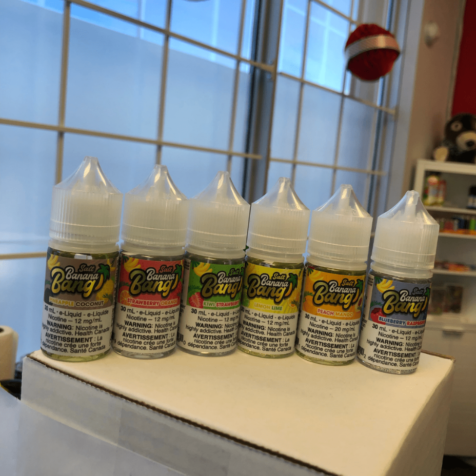 Pineapple Coconut Salt by Banana Bang E-Liquid Vapexcape Vape and Bong Shop Regina Saskatchewan