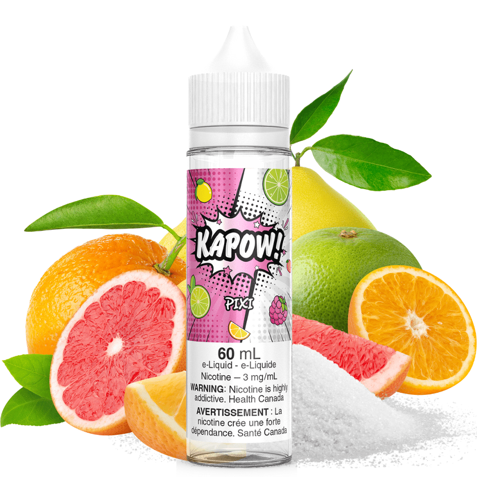 Pixi by Kapow E-Liquid 60ml / 0mg Vapexcape Vape and Bong Shop Regina Saskatchewan