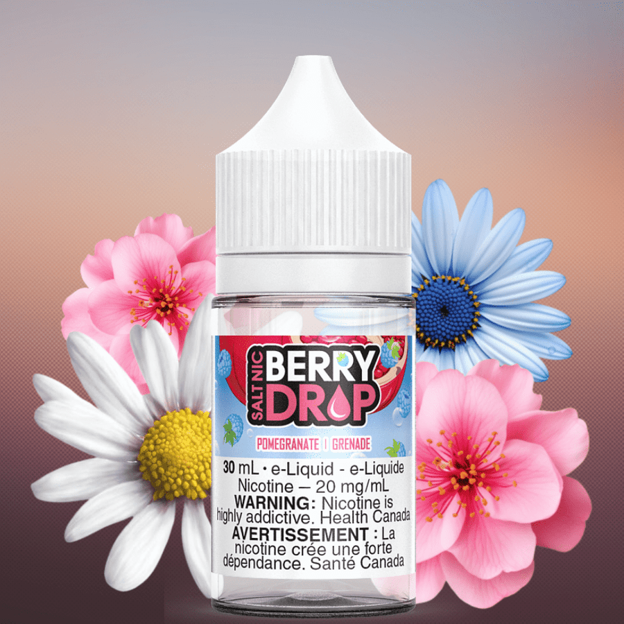 Pomegranate Salt by Berry Drop E-liquid Vapexcape Vape and Bong Shop Regina Saskatchewan