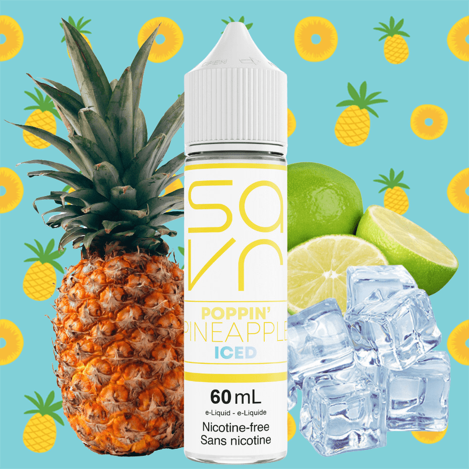 Poppin' Pineapple Ice by Savr E-Liquid Vapexcape Vape and Bong Shop Regina Saskatchewan