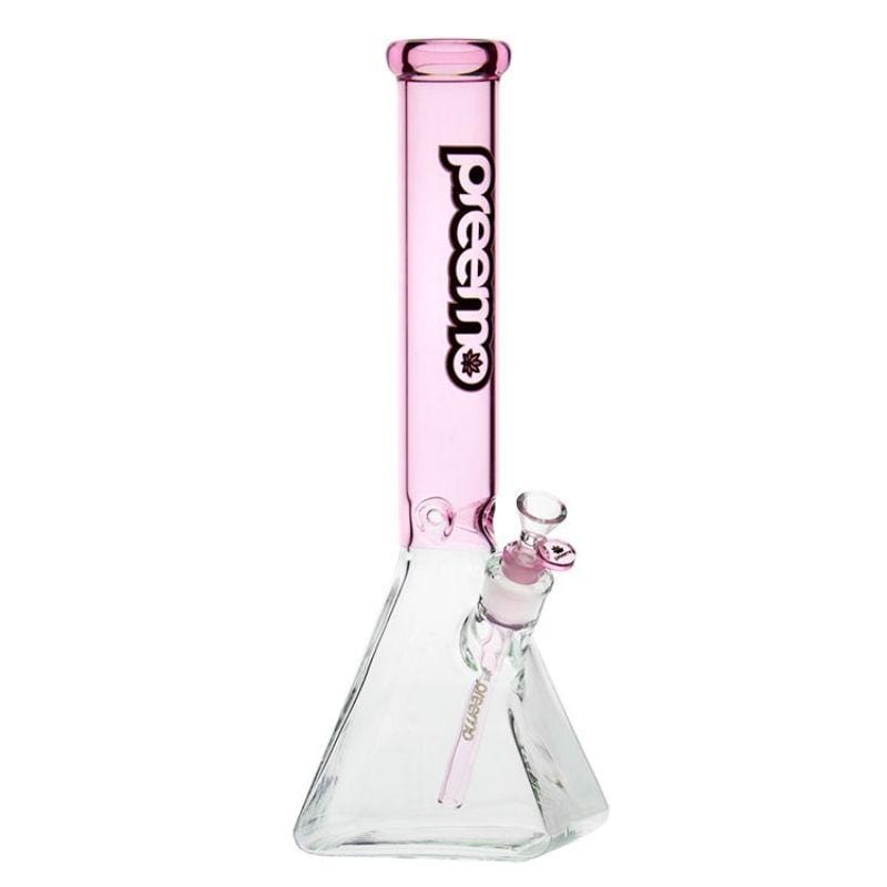 Preemo 16" Pyramid Base Beaker 16" / Pink Vapexcape Vape and Bong Shop Regina Saskatchewan