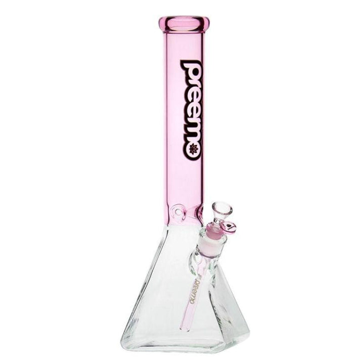 Preemo 16" Pyramid Base Beaker 16" / Pink Vapexcape Vape and Bong Shop Regina Saskatchewan