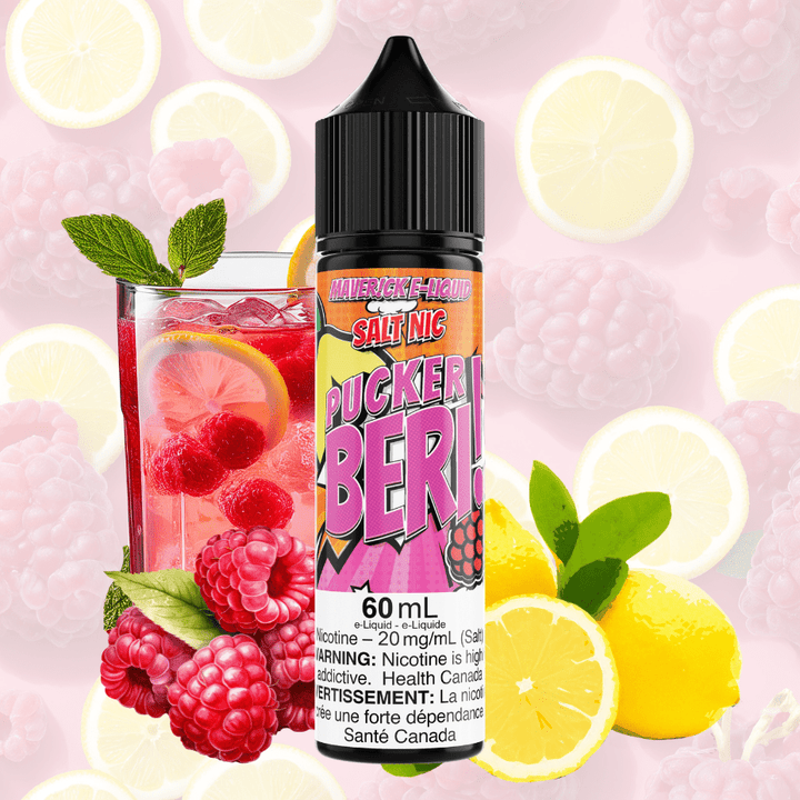 Pucker Beri Salt by Maverick E-Liquid 60mL / 20mg Vapexcape Vape and Bong Shop Regina Saskatchewan