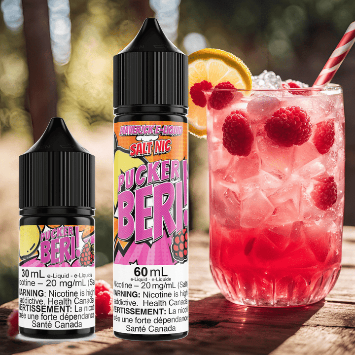 Pucker Beri Salt by Maverick E-Liquid-60mL Vapexcape Vape and Bong Shop Regina Saskatchewan