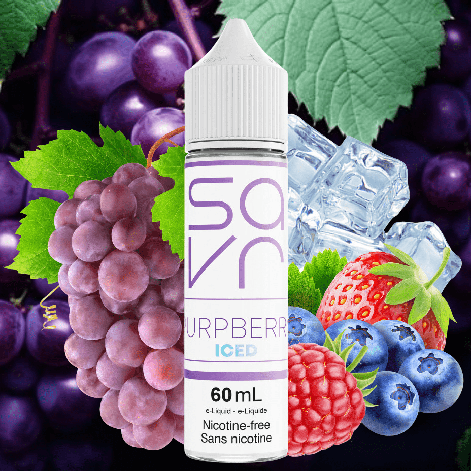 Purpberry Ice by Savr E-Liquid Vapexcape Vape and Bong Shop Regina Saskatchewan