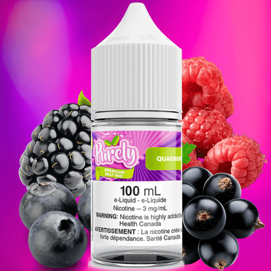 Quadberry by Purely E-liquid-100ml 100ml / 3mg Vapexcape Vape and Bong Shop Regina Saskatchewan