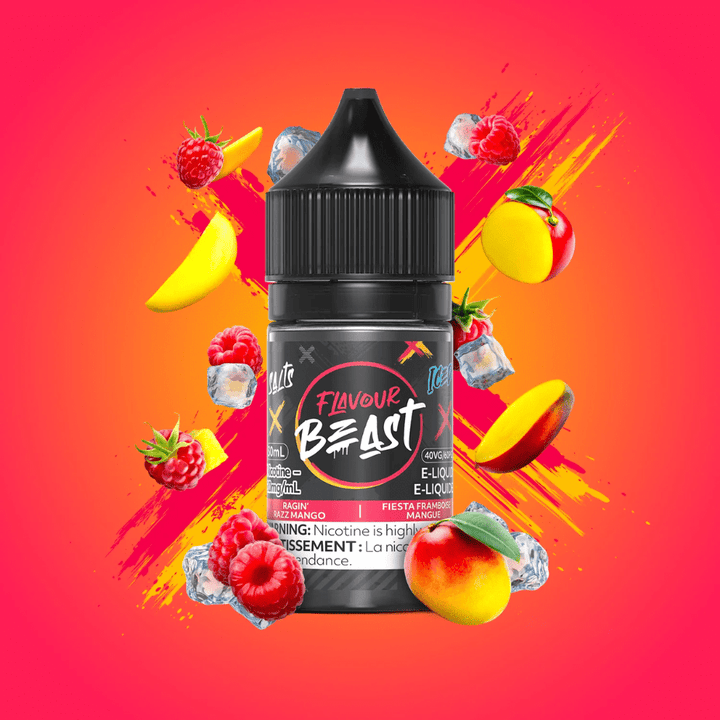 Ragin' Razz Mango Iced Salts by Flavour Beast E-Liquid 30ml / 20mg Vapexcape Vape and Bong Shop Regina Saskatchewan