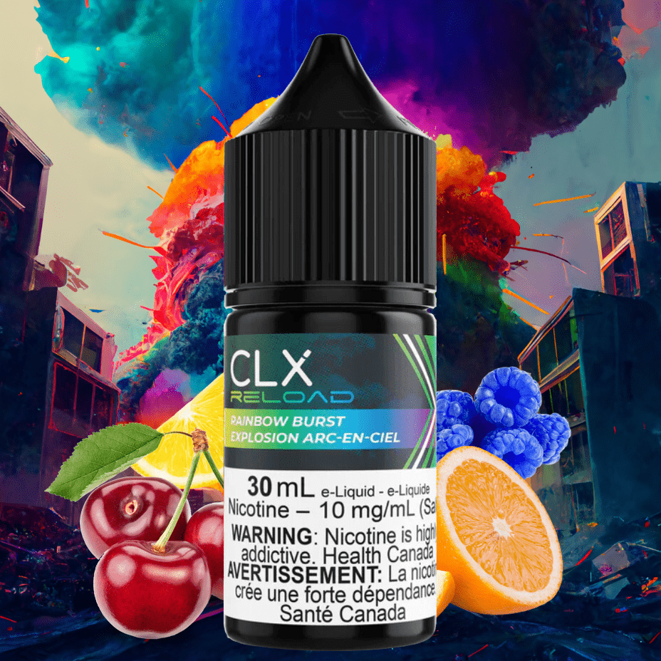 Rainbow Burst Salt by CLX Reload E-Liquid Vapexcape Vape and Bong Shop Regina Saskatchewan