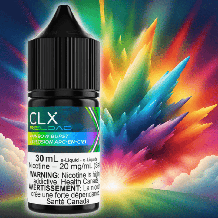 Rainbow Burst Salt by CLX Reload E-Liquid Vapexcape Vape and Bong Shop Regina Saskatchewan