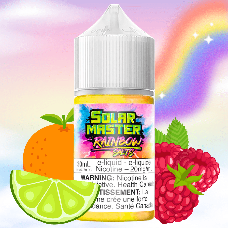 Rainbow Salt by Solar Master E-Liquid Vapexcape Vape and Bong Shop Regina Saskatchewan