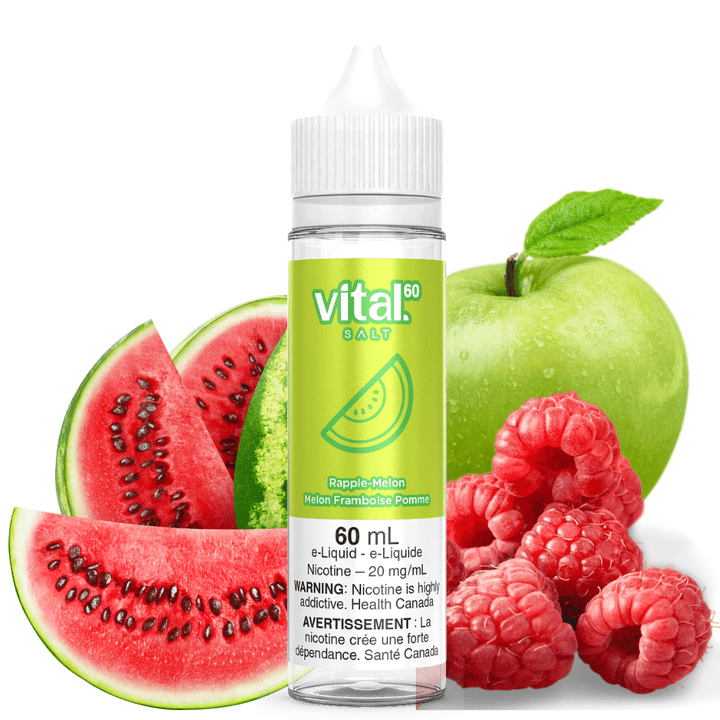 Rapple-Melon by Vital 60 Salt 60ml / 12mg Vapexcape Vape and Bong Shop Regina Saskatchewan