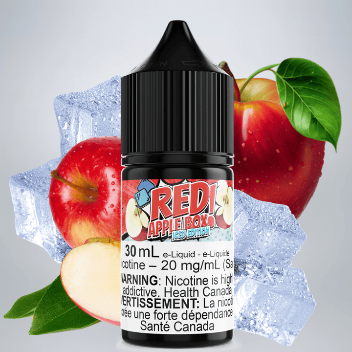 Red Apple Box Iced Salt by Maverick E-Liquid Vapexcape Vape and Bong Shop Regina Saskatchewan