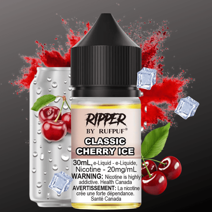 Ripper Rufpuf Salt-Classic Cherry Ice 30ml / 10mg Vapexcape Vape and Bong Shop Regina Saskatchewan