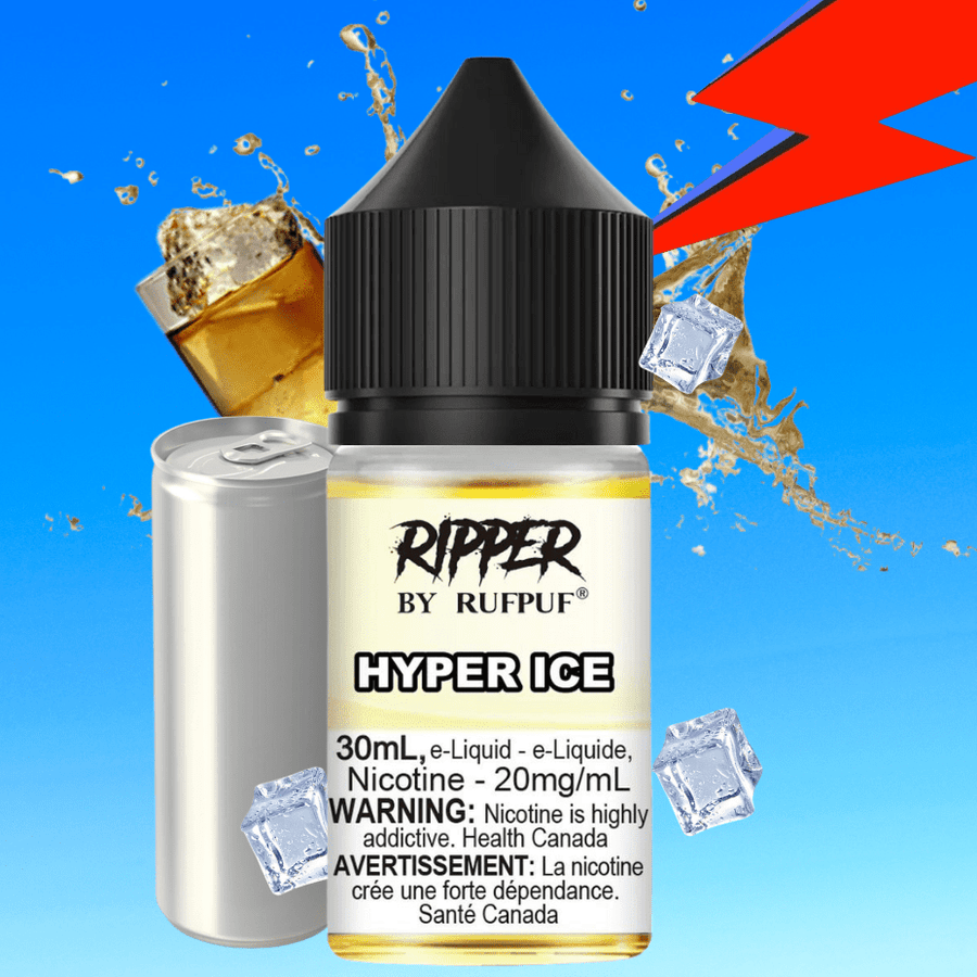 Ripper Rufpuf Salt-Hyper Ice 30ml / 10mg Vapexcape Vape and Bong Shop Regina Saskatchewan