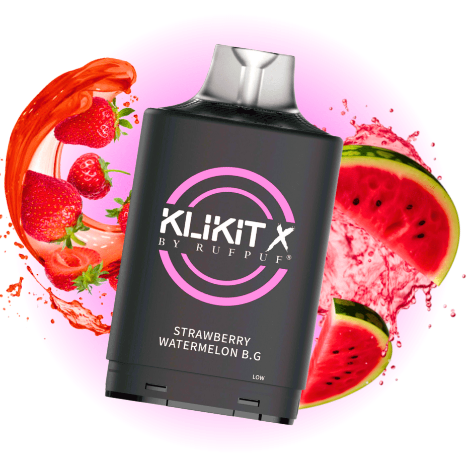 RufPuf Klikit X 35K Turbo Pod-Strawberry Watermelon B.G Vapexcape Vape and Bong Shop Regina Saskatchewan