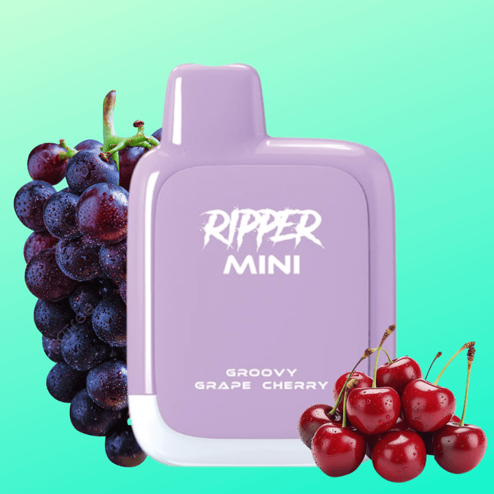 Rufpuf Ripper Mini Disposable Vape-1100 1000 puffs / Groovy Grape Cherry Vapexcape Vape and Bong Shop Regina Saskatchewan