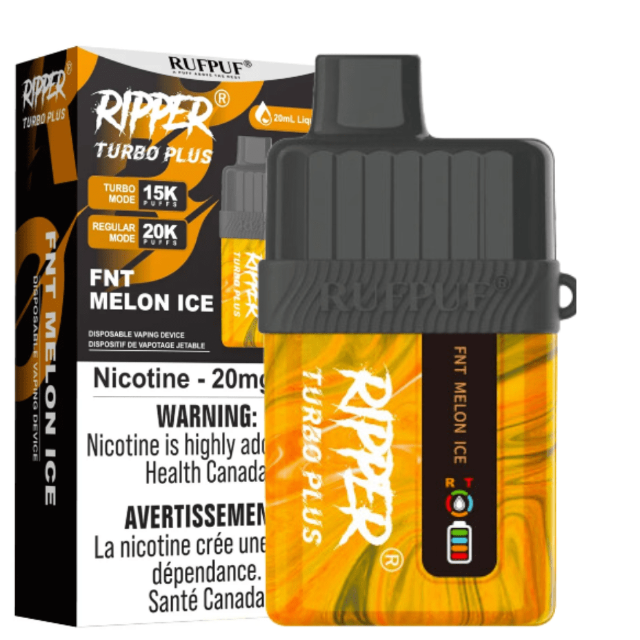 RufPuf Ripper Turbo Plus 20K Disposable Vape - Melon FNT Ice 20000 Puffs / 20mg Vapexcape Vape and Bong Shop Regina Saskatchewan