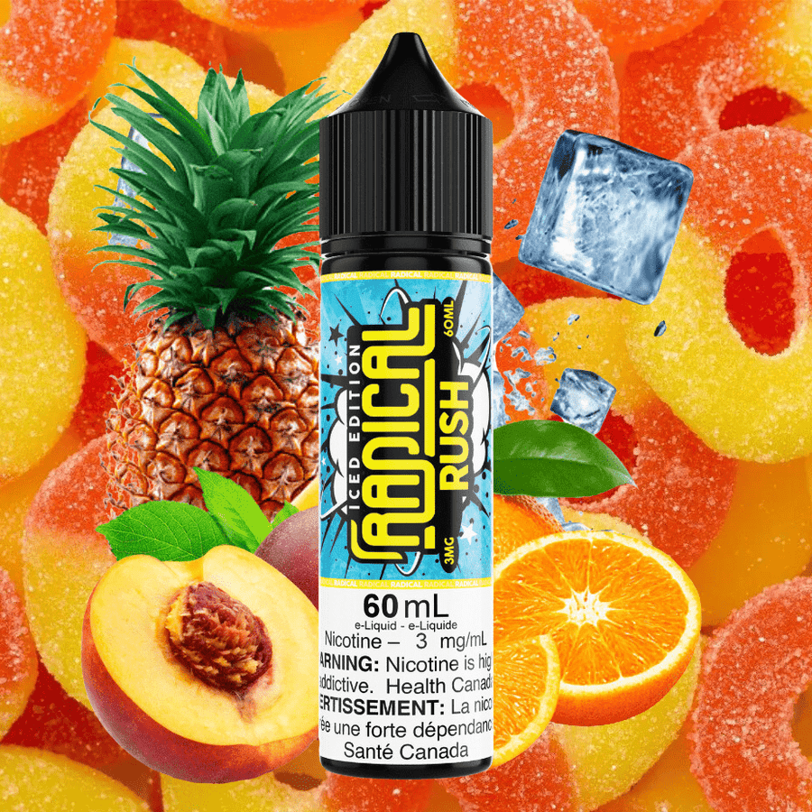 Rush Ice By Radical E-Liquid Vapexcape Vape and Bong Shop Regina Saskatchewan