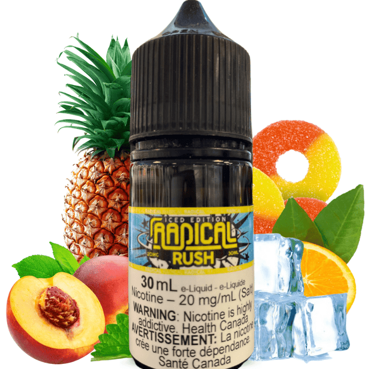 Rush Ice Salt Nic By Radical E-Liquid 12mg Vapexcape Vape and Bong Shop Regina Saskatchewan