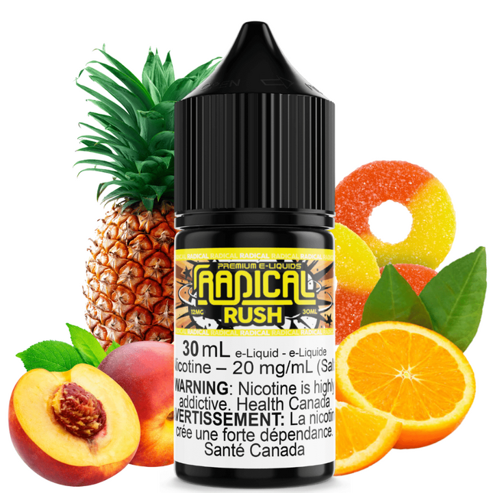 Rush Salt Nic by Radical E-liquid 30ml / 12mg Vapexcape Vape and Bong Shop Regina Saskatchewan