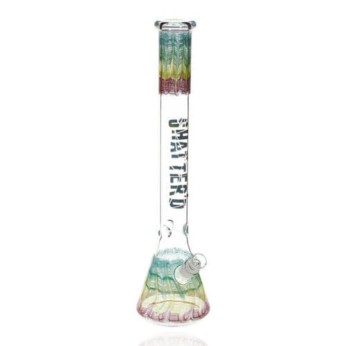 Shatter'd Glassworks Tropical Beaker-18" 18in / 7mm Vapexcape Vape and Bong Shop Regina Saskatchewan