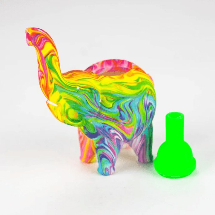 Silicone Elephant Bubbler 4.5" Vapexcape Vape and Bong Shop Regina Saskatchewan