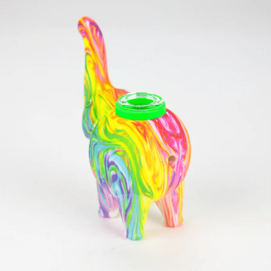 Silicone Elephant Bubbler 4.5" Vapexcape Vape and Bong Shop Regina Saskatchewan