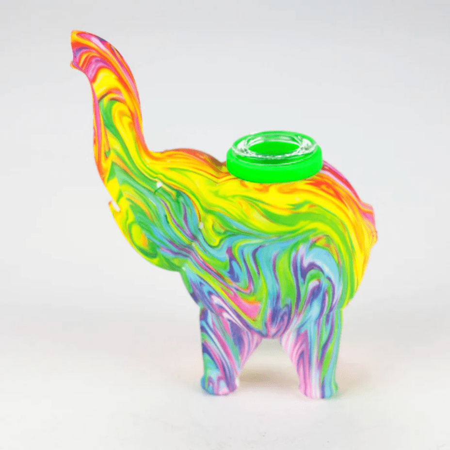 Silicone Elephant Bubbler 4.5" Vapexcape Vape and Bong Shop Regina Saskatchewan