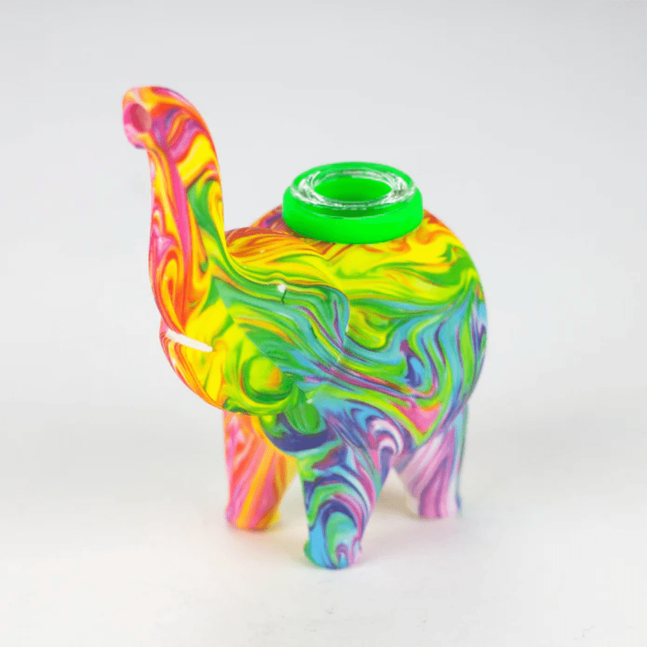 Silicone Elephant Bubbler 4.5" Vapexcape Vape and Bong Shop Regina Saskatchewan