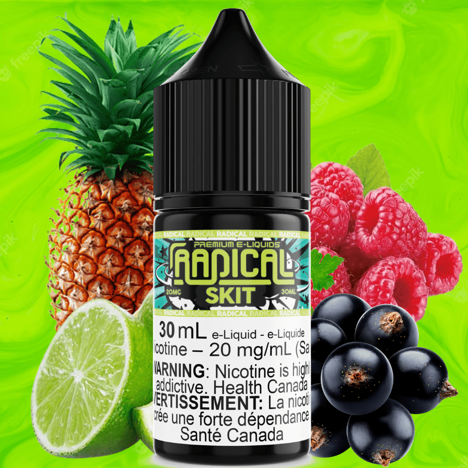 Skit Salt Nic by Radical E-liquid 30ml / 12mg Vapexcape Vape and Bong Shop Regina Saskatchewan