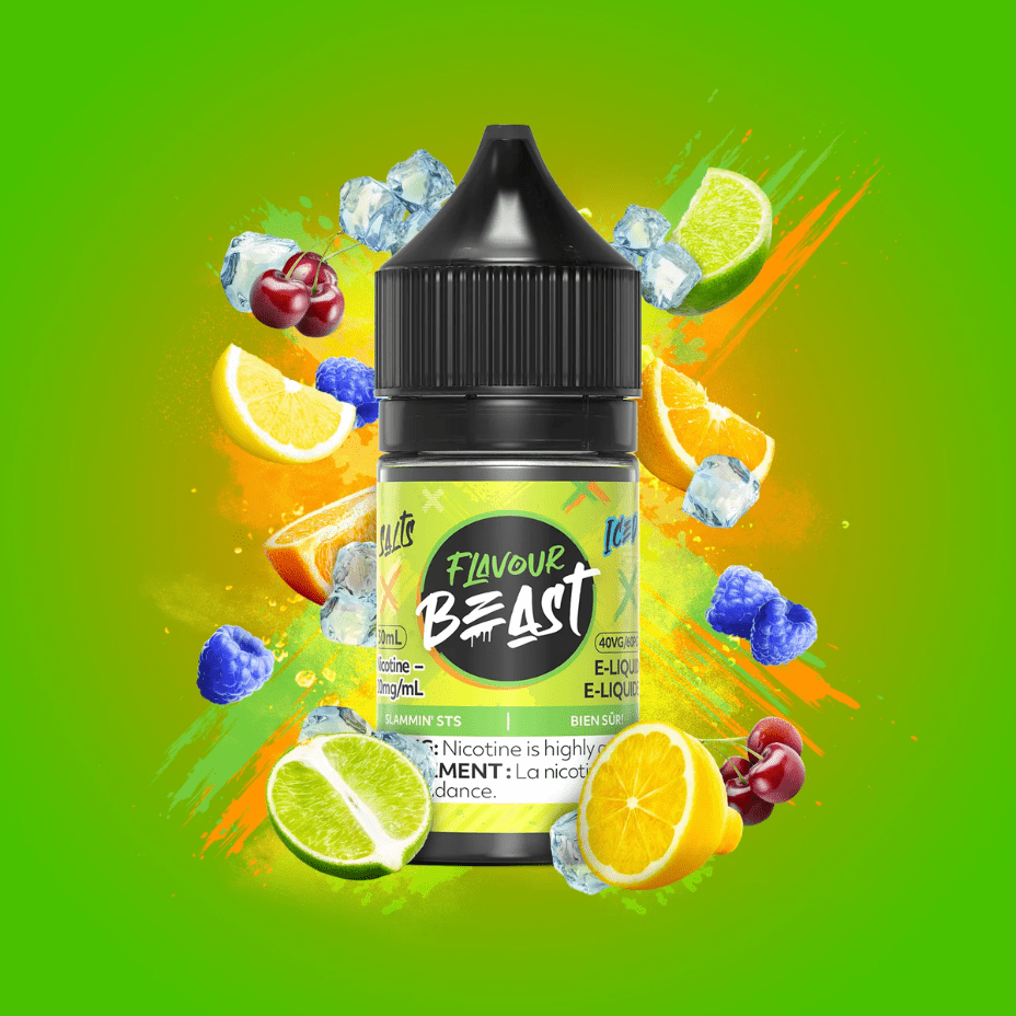 Slammin' STS Iced Salts by Flavour Beast E-Liquid 30ml / 20mg Vapexcape Vape and Bong Shop Regina Saskatchewan